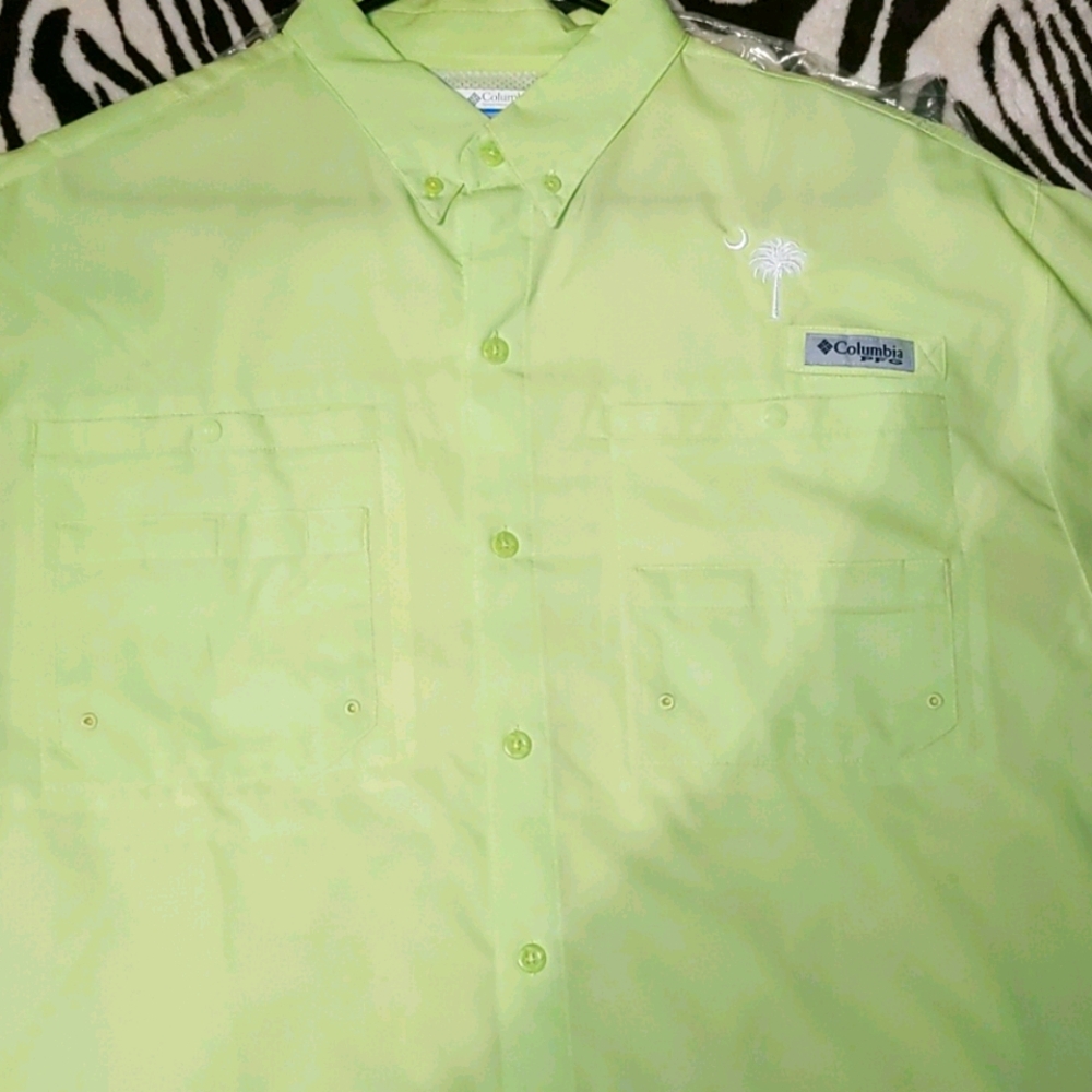 💥🎣NWOT COLUMBIA PFG 🎣 10/10 LIME GREEN🎣💥